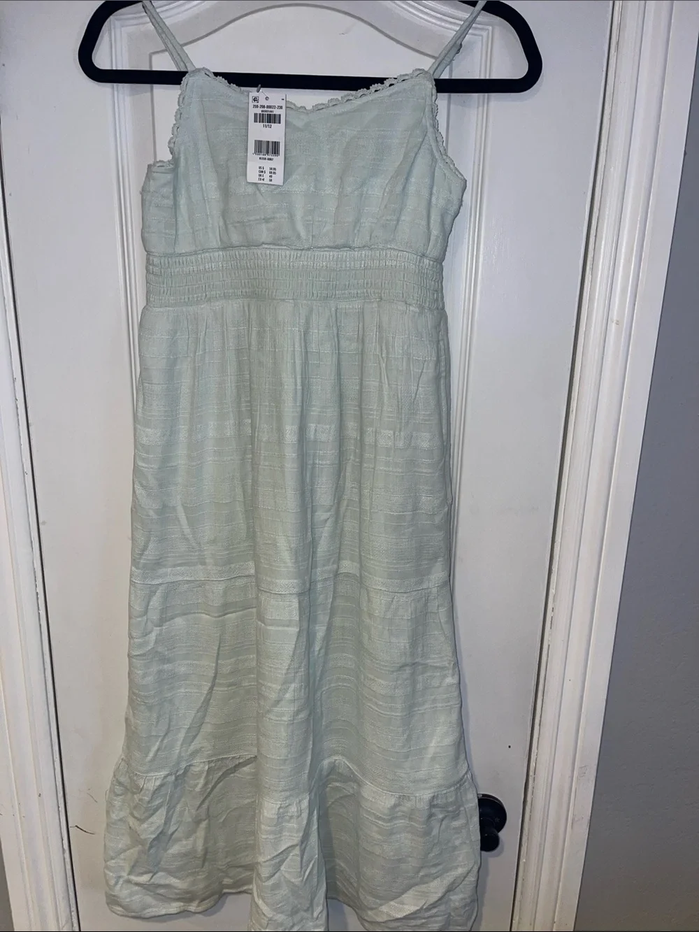 abercrombie kids mint green spaghetti strap dress